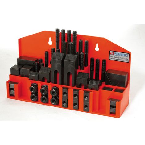 Set de pièces de serrage raynure en T 14 mm M12 - 52 pièces Vertex CK-12A (1/3)