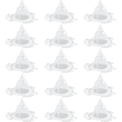 15 inserts de jardinière coniques en maille, coussinets d'espacement des racines respirants (1/4)