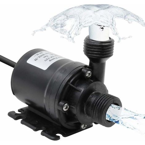 800 l/h 5 m DC 12 V Tauchpumpe, Amphibienpumpe für Teiche, Aquarien, Solarbrunnen und Schwimmbecken, Wasserzirkulation (1/5)