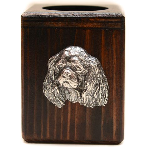 Cavalier King Charles Spaniel I - chandelier en bois orné d'un chien, un souvenir unique après la perte d'un compagnon à quatre pattes, réalisé artisanalement par Art-Dog (1/5)