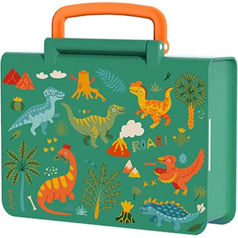 Kinder-Lunchbox mit 3 Fächern, großem Fassungsvermögen, niedlicher isolierter Lunchbehälter für Schule, Büro und Reisen