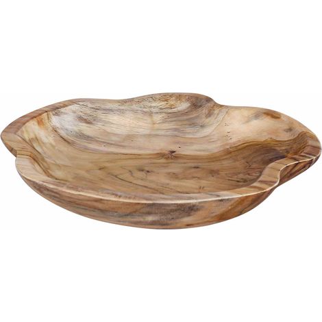 Portafrutta JEPARA Marrone Teak Ø 30 cm vidaXL (1/5)