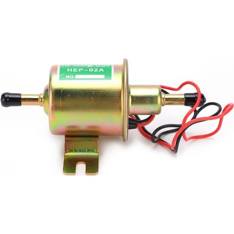 Pompe à carburant électrique universelle HEP-02A, raccord de tuyau en aluminium plaqué cuivre de 0,3 pouces, 1,2a, 12v (1/5)
