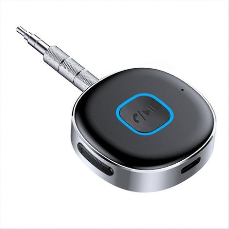 Adaptateur mains libres sans fil Bluetooth 5.0 compatible avec les systèmes audio AUX A2D des voitures (récepteur/émetteur). (1/5)