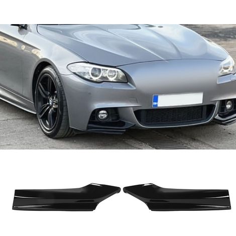 Lame de pare-chocs avant (une paire, gauche et droite) pour BMW Série 5 F10 F11 M Sport 2010-2016 (ZST-441) Noir brillant (1/5)