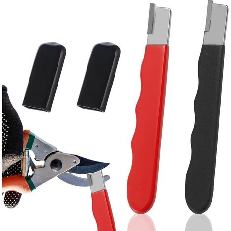 Set mit 2 doppelseitigen, tragbaren Messerschärfern, Schnellschärfstein, Küchenhelfer, Hartmesserschärfer, Taschen-Diamantschärfer für Garten und Werkstatt (1/5)
