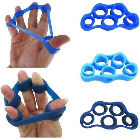 Lot de 3 bandes de résistance pour soulager l'arthrite, le canal carpien, la guitare et l'escalade (1/3)