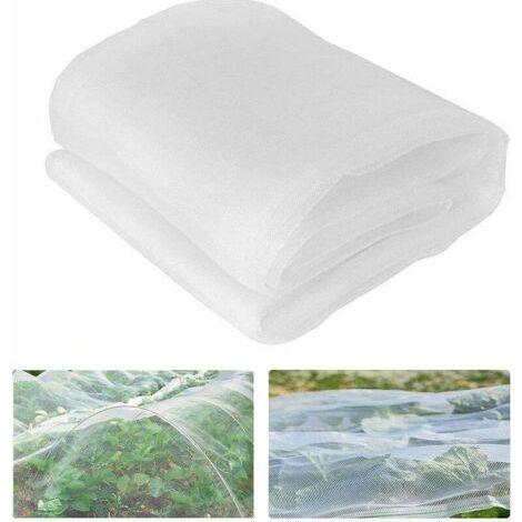 Voile d'hivernage en rouleau Filet Anti-insectes,Filet Anti-insectes Végétal,Filet Protection Fleurs,Filet Protection Légumes,Vole Filet de Protec 1.5m10m