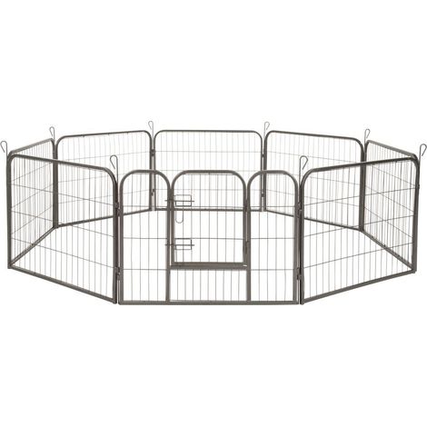 Jaula modular para perros de 60 cm color gris 3708149 (1/4)