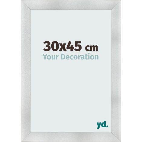 yd. - Cadre photo 30x45 - Aluminium Brosse - MDF - Pisa (1/5)