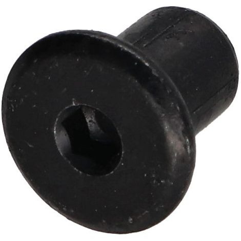 Vis Express – Ecrou relieur M6 à tête plate 15mm – Longueur sous tête 12mm – Acier zingué noir – Fixation solide pour projets de bricolage - HC4-1