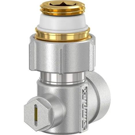 Flamco Grifo de esfera individual EXCL. Ángulo E1/IG G3/4i x Rp1/2 MS vern. m. Niple, F10023