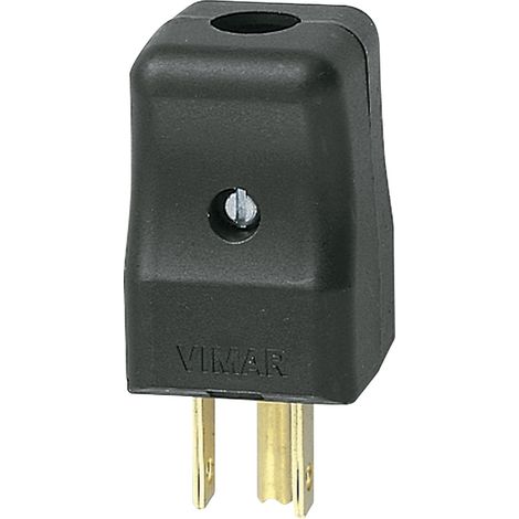 Stecker 2P+E 15A Usa+Saso Schwarz VIMAR 01096