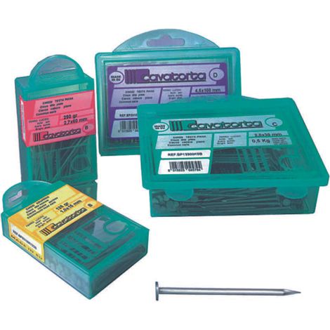 Chiodi testa piana bricoline - ø mm. 2,7 - 16x60 gr.1000