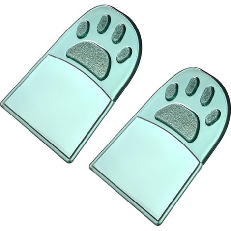 Poignée du Couvercle de Toilette en Plastique Vert, Lot de 2 Ouverture Pratique sans Contact Direct, Format Léger pour Usage Quotidien, Accessoire de Salle D’eau (1/5)