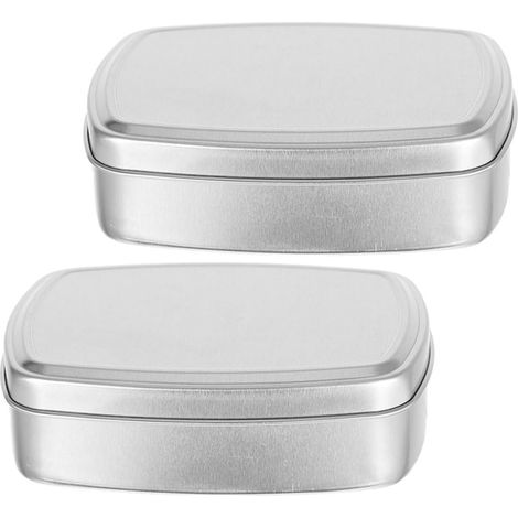 Set of 2 Aluminum Travel Soap Boxes Creative Design