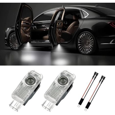 2 Pièces Eclairage Porte, Entrée Porte Éclairage Projection, Projecteur de Porte de Voiture pour A1/A3/A4/A5/A6/Q3/Q5/Q7/A7/A8/R8 (1/5)