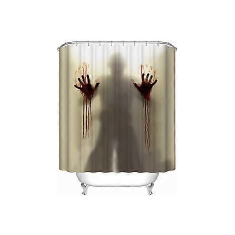 Duschvorhang, Halloween-Duschvorhang, Halloween-Duschvorhang mit Haken, 180 x 180 cm (71 x 71 Zoll), Halloween-Dekoration, wasserdichte Duschabtrennung