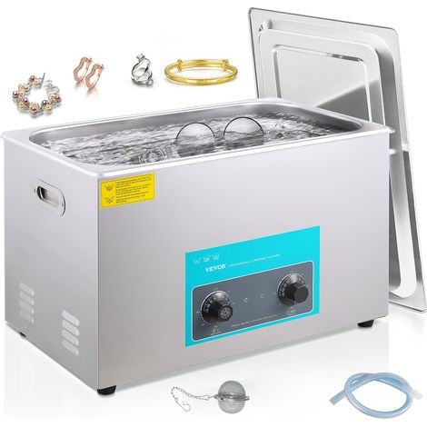 Nettoyeur à Ultrasons 30 L avec Chauffage et Minuterie pour Bijoux Montres (1/5)