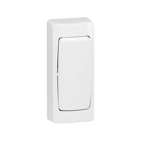 Pulsador estrecho monoblock 32x75mm Legrand Oteo 086084 (1/2)