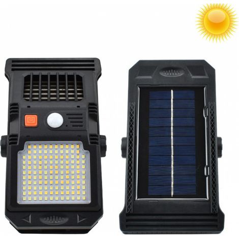 LAMPADA 128 LED SOLARE LUCE BICOLORE + UV ANTI ZANZARA SENSORE DI MOVIMENTO CLIP -W71041