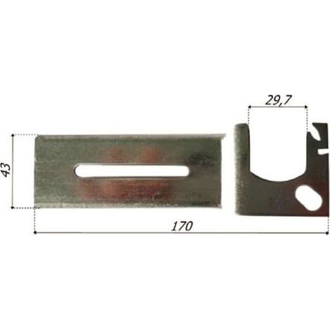 Supporto A Cassonetto Staffa Dx Mm 170X43