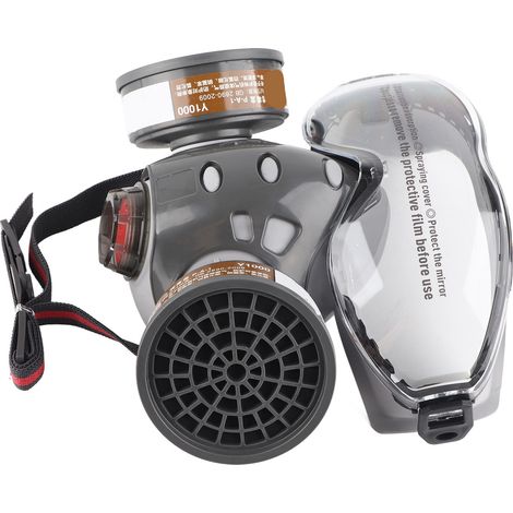 Visière de protection anti-poussière avec lunettes de protection réutilisable pour les travaux de peinture et de soudure (1/5)