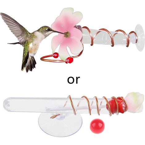 15 cm Vogelfutterhaus, Kolibri-Futterhaus, Mund-Hänge-Vogelfutterhaus aus Metall für den Außenbereich (1/5)