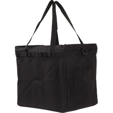Sac à outils d'extérieur pliable grande capacité, multifonctionnel, pour le camping, les pique-niques et les barbecues, noir (1/5)