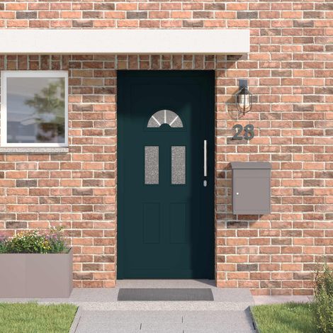 vidaXL Porte Frontale Anthracite 88 x 200 cm PVC