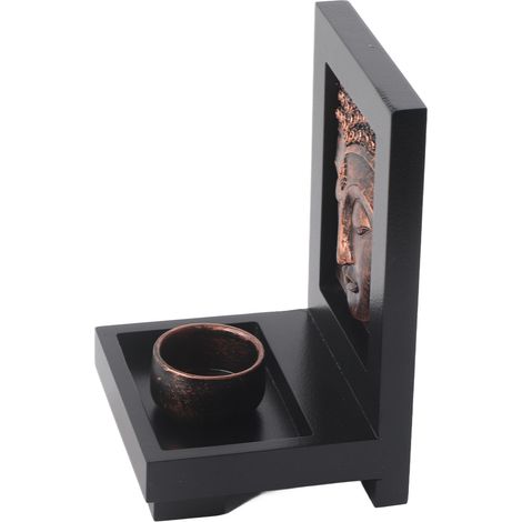 Bougeoir en forme de statue de Bouddha, style Asie du Sud-Est, aromathérapie d'inspiration zen, décoration intérieure, spa, décoration de salon de beauté, artisanat, ornement de table en sable, OVAFX- (1/5)