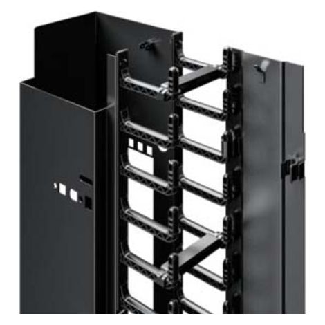 Rittal Kabelkanal für VX IT TE42 HE, RAL 9005 DK 5302.052
