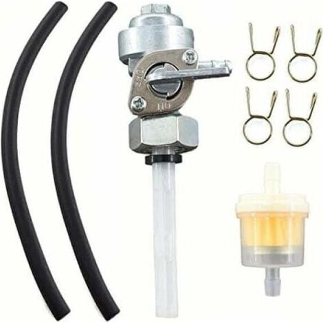 Kraftstoffhahn mit Schlauch für Einhell STE2500, STE3500, STE5500, Scheppach SG2600, SG3500, Güde GSE 2701 Generatoren.