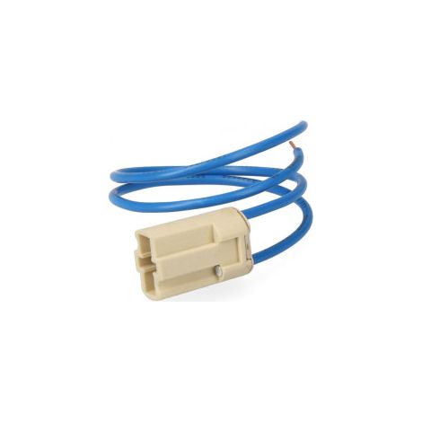 Portalámparas 250V Base G-9 10cm con Cable (Retractilado)