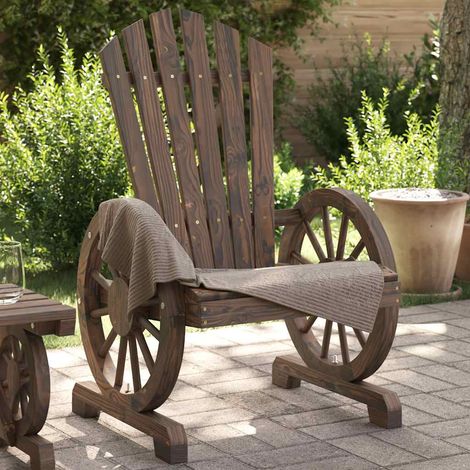 vidaXL Sillón de jardín Adirondack madera maciza de abeto (1/5)