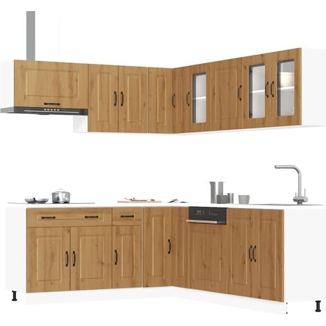 Teenpull – 11-tlg. Küchenschrank-Set Kalmar Artisan-Eiche Holzwerkstoff (1/5)