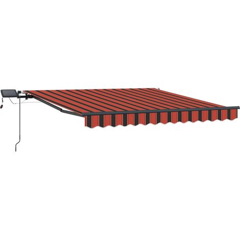 Maison Exclusive - Tenda Retrattile arancione e marrone 300 x 250 cm Tessuto