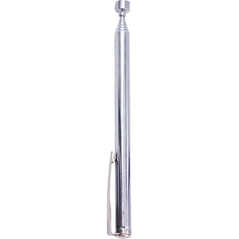 Strumento di raccolta magnetico in metallo, potente asta di aspirazione, a forma di penna, strumento di raccolta magnetica per casa, ufficio, manutenzione, edilizia, argento (1/5)