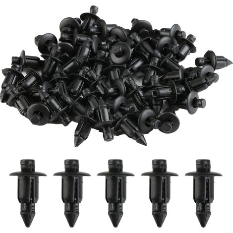 50 Stück Kunststoffnieten 6 mm Fahrradverkleidung Zierleisten Befestigungsklammern Ersatz, Befestigungsclips für Yamaha, Suzuki, Kawasaki (1/5)