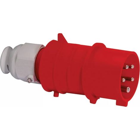 Fiche QUICK CONNECT TE-Plus - 32 A - Pour câble ø 13 mm à 27 mm - 3P + N + T - 400 V - IP 44