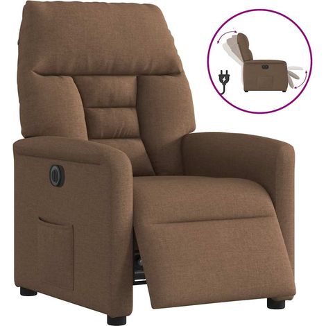 Relaxsessel Elektrisch Braun Stoff