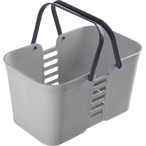 Cesta de ducha, organizador portátil para productos de belleza con asa, dimensiones 25 x 14,5 x 16 cm, cosméticos (1/5)