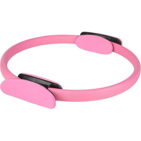Anneau de yoga et de pilates (rose), durable et antidérapant, conception à double prise, adapté à l'entraînement des muscles des cuisses et du plancher pelvien. (1/5)