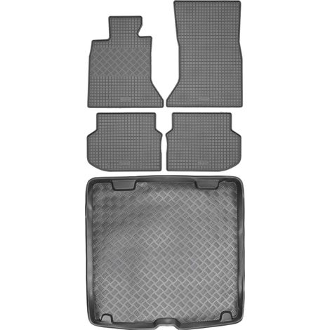 Juego de alfombrillas de goma para coche y maletero para BMW Serie 5 F11 Touring/familiar (2010-2013).