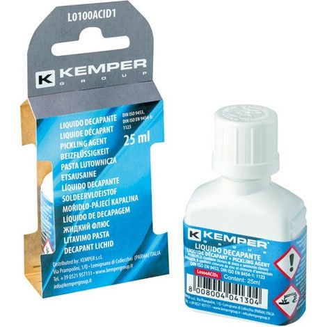 Líquido Decapante para estañado Frasco de 25 ml - Kemper