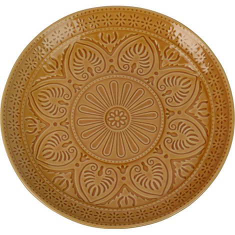 Assiette en céramique avec motif en relief, Ø 26,5 cm