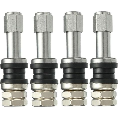 4 X Universal Tr43E Metal Clamp-in Tubeless Pneu Roue Schrader Valve (1/5)
