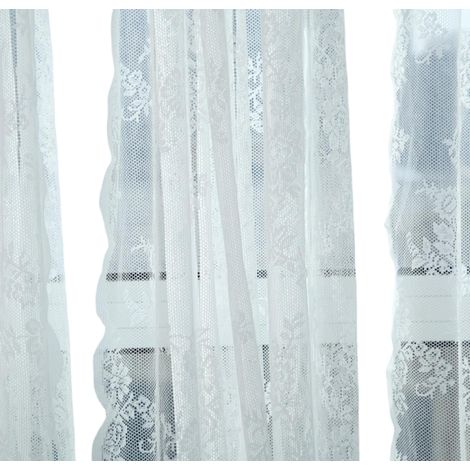1 Rideau Voile 59x70 Pouces Motif Floral Poche à Tige pour Salon Chambre (1/5)