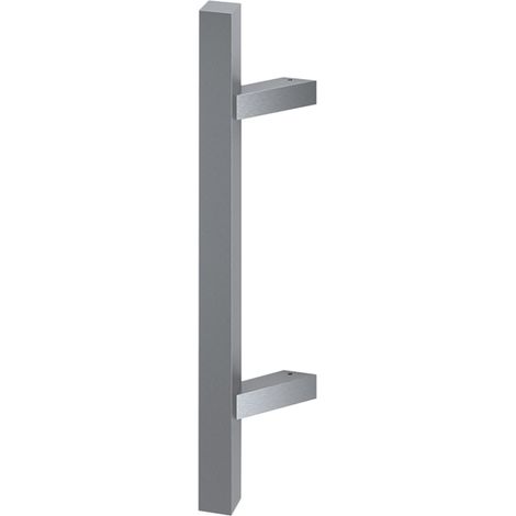 Poignée de tirage carrée inox supports inclinés - Entraxe (mm) : 300 - Finition : Inox 304 - Longueur (mm) : 500 - FORLOCK