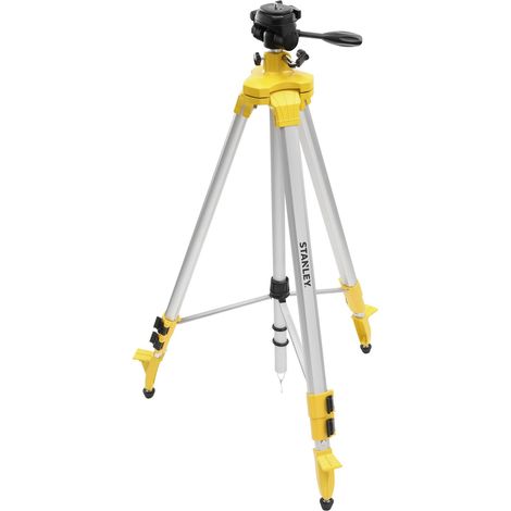 Stanley – Trépied aluminium télescopique 97 à 250 cm – Tête pivotante avec manivelle – Construction légère et résistante – Pour niveaux laser (1/5)